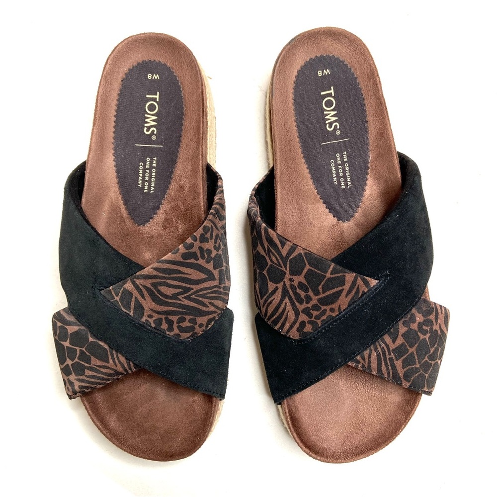 TOMS Paloma Platform Crisscross Slide Sandal